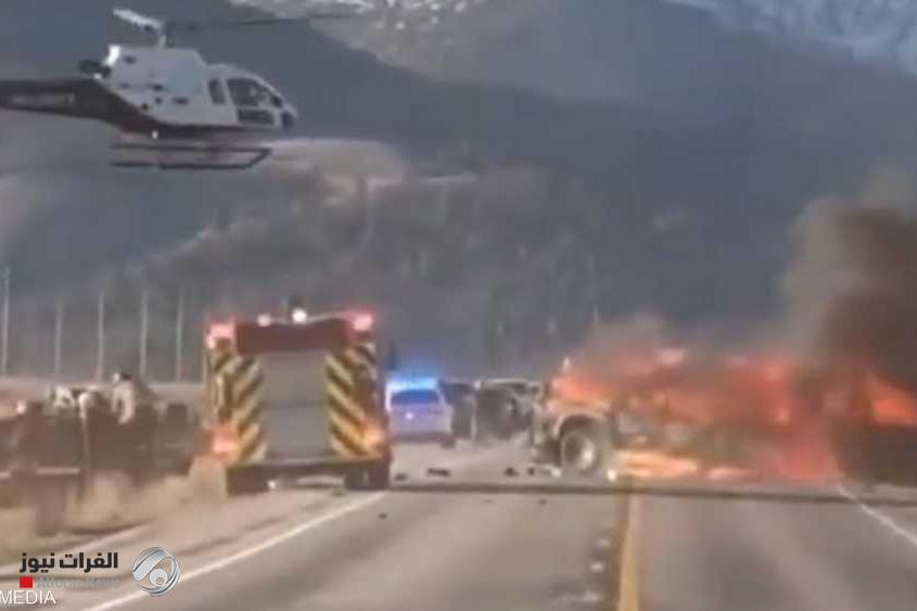 مصرع 7 أشخاص وإصابة 8 في حادث سير بامريكا