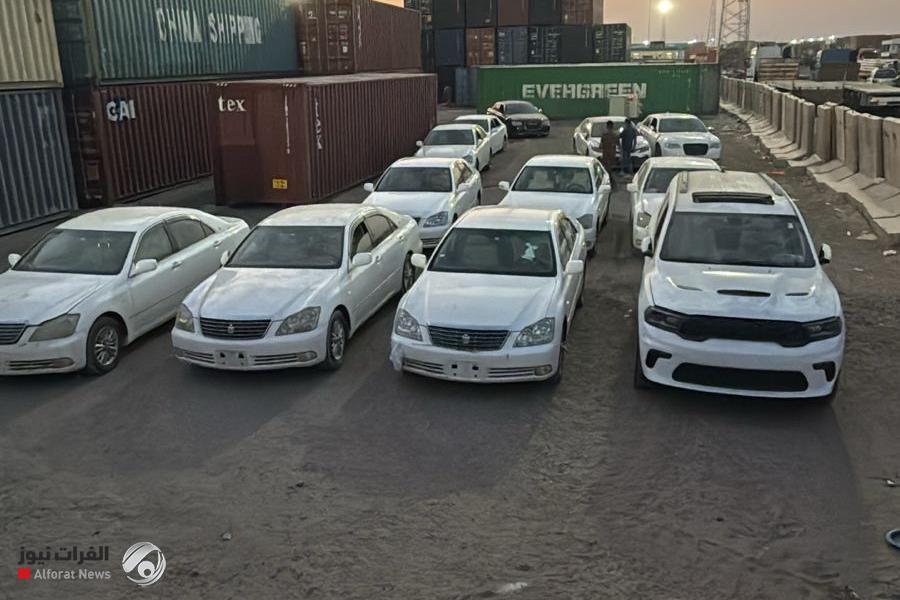 المنافذ الحدودية: ضبط 21 عجلة دون الموديل في ميناء إم قصر الشمالي