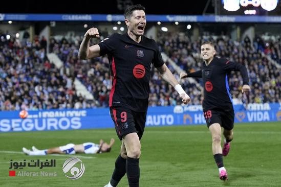 برشلونة يعزز صدارته مؤقتا بالفوز على ليغانيس في الدوري الإسباني