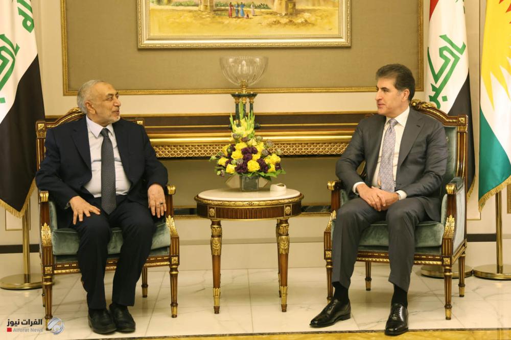 بارزاني والمشهداني يبحثان حل ازمة الرواتب والمشكلات بين بغداد واربيل