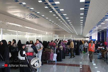 مطار النجف الأشرف يستقبل أكثر من 90 ألف مسافر خلال 13 يومًا
