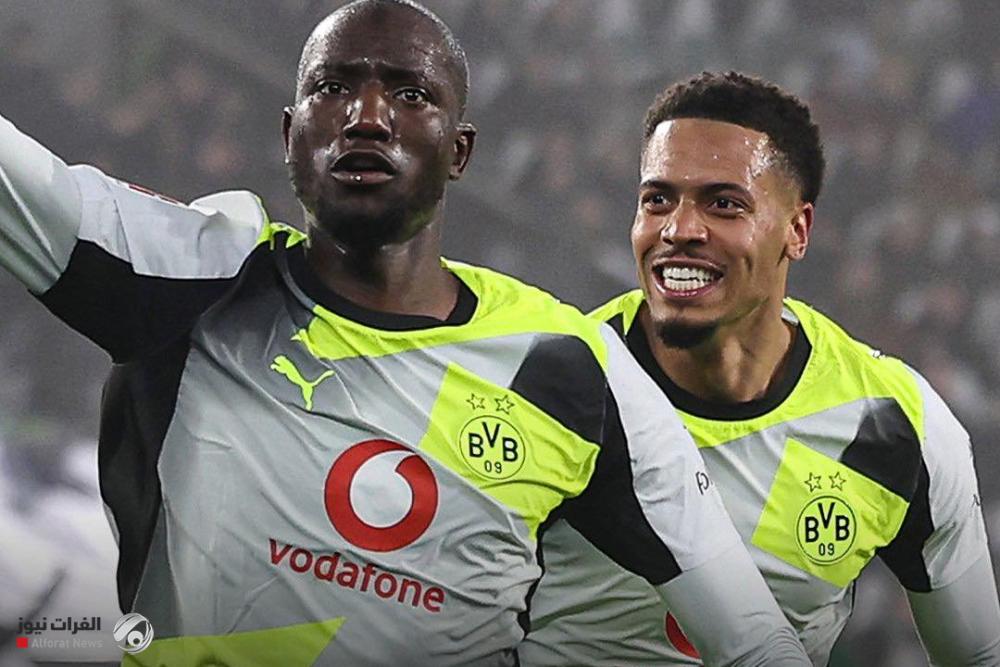 بوروسيا دورتموند يخطف فوزاً مثيراً أمام فولفسبورغ بالدوري الألماني