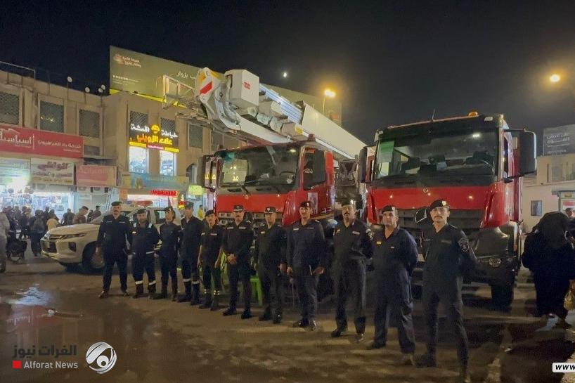 الدفاع المدني يعلن نجاح خطته بتأمين زيارة وفاة الرسول في النجف الأشرف