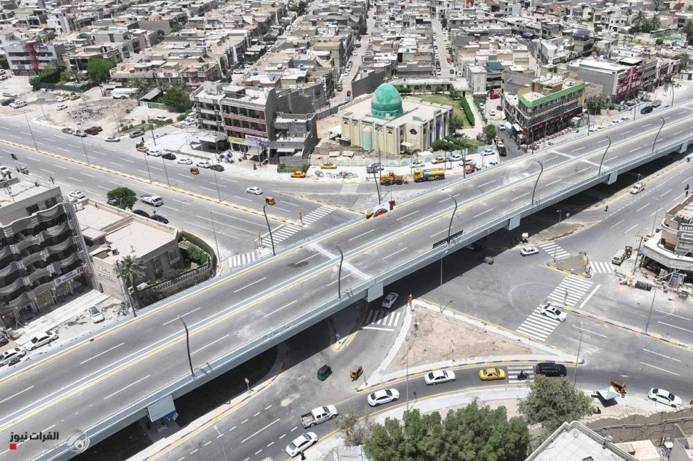 بالصور : وزير الإعمار يفتتح مشروع مجسرات تقاطع محكمة بغداد الجديدة