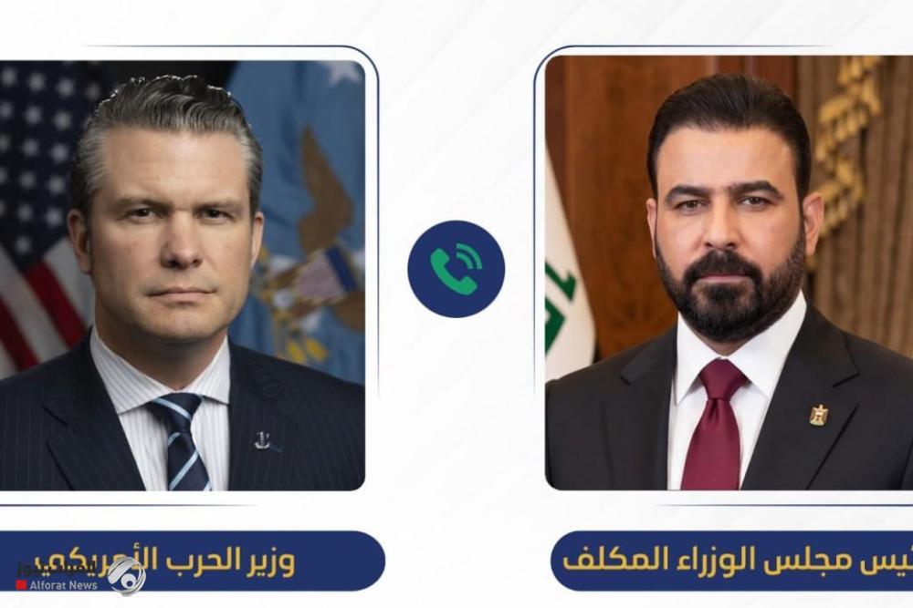الزيدي ووزير الحرب الأمريكي يؤكدان على إعادة تفعيل التدريب للقوات العراقية