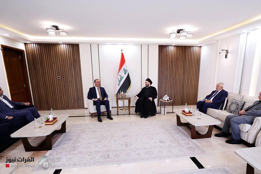 السيد الحكيم يبحث مع رئيس كتلة القانون النيابية الاستحقاقات الانتخابية والتشريعات المطلوبة