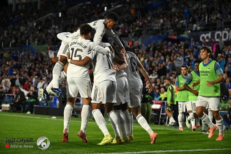 فوز صعب لريال مدريد على خيتافي ويعود الى صدارة الليغا