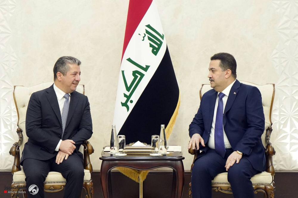 Al-Sudani to Barzani: The government is serious about finding radical solutions to deal with the Kurdistan region
