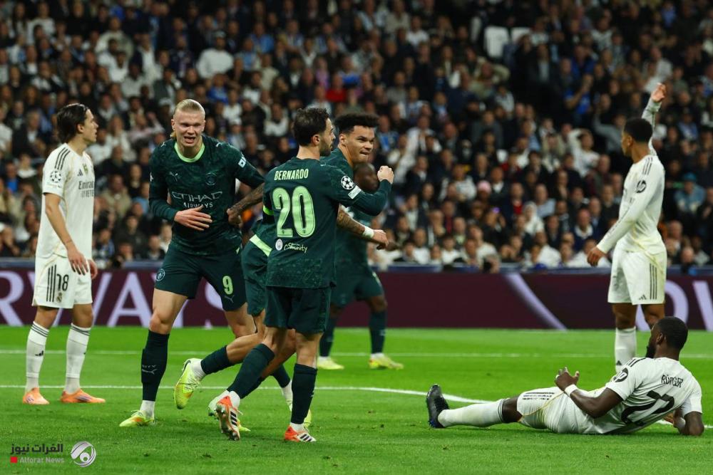 مان سيتي يقهر ريال مدريد في ليلة الأبطال