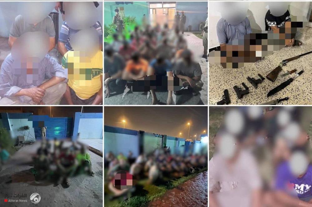 بالصور.. عمليات بغداد: اعتقال 70 متهماً غالبيتهم أجانب