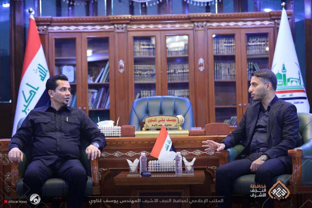 محافظ النجف ووزير النقل يبحثان الاستعدادات اللوجستية لزيارة الأربعين