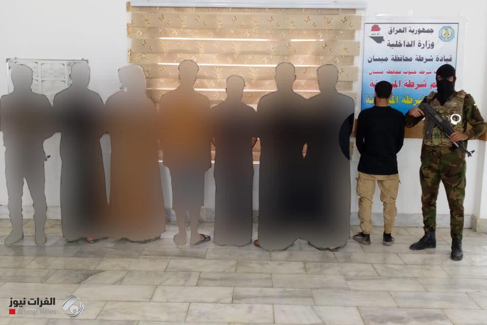 شرطة ميسان تفض مشاجرة عشائرية وتعتقل 7 متهمين