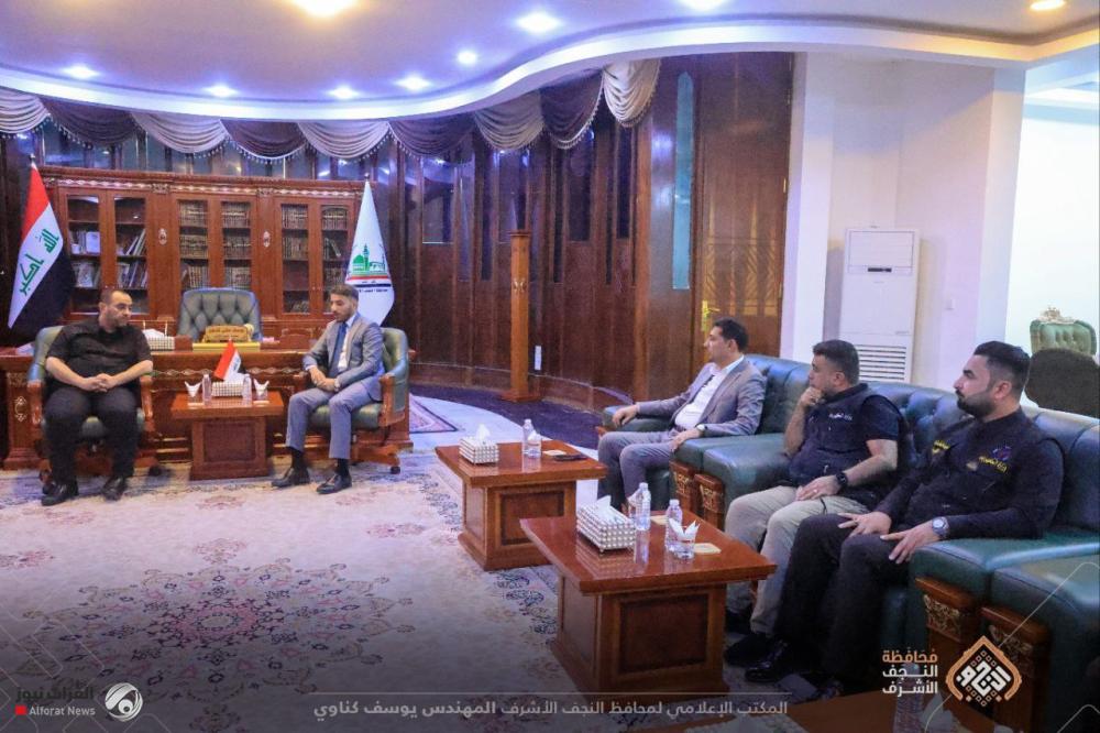 محافظ النجف يبحث مع وزير الكهرباء مشاريع الإنتاج والطاقة الشمسية