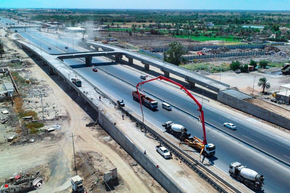 بالصور.. الانتهاء من اللمسات الأخيرة لمشروع تطوير مدخل بغداد – الموصل {التاجي}