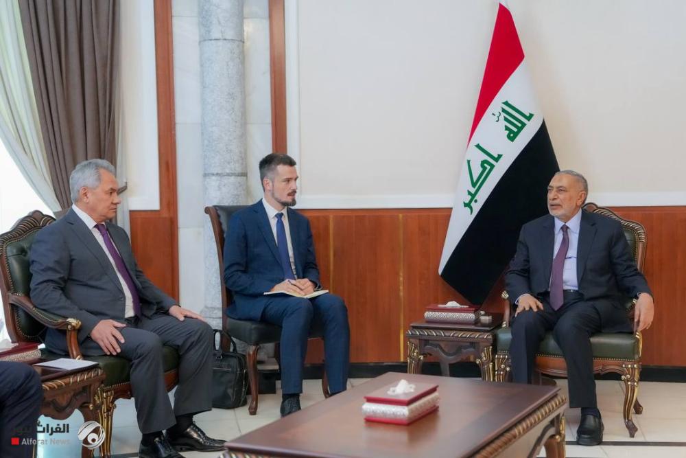 المشهداني وأمين مجلس الأمن الروسي يبحثان التعاون الأمني والاقتصادي وتعزيز الاستقرار