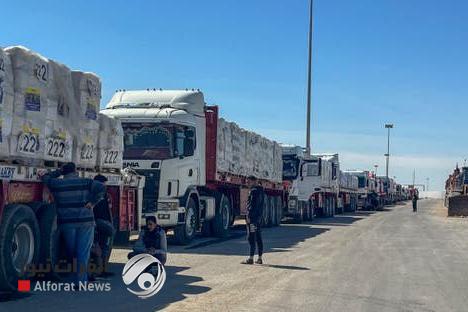 الأونروا: 6000 شاحنة تنتظر على أبواب غزة