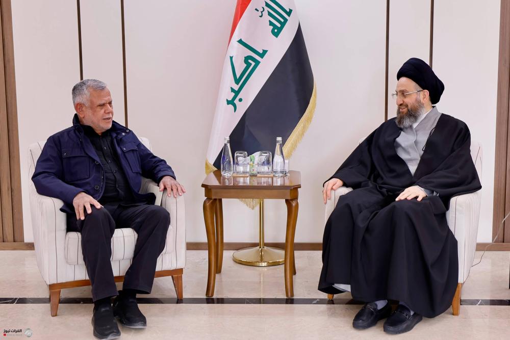 السيد الحكيم والعامري يؤكدان ضرورة الإسراع بتشكيل الحكومة وحماية الاستقرار