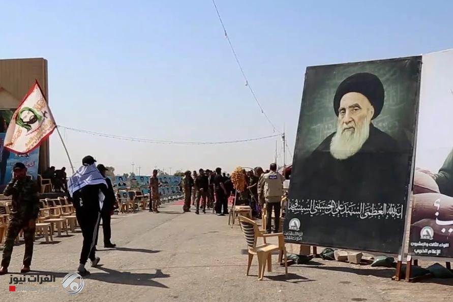 مكتب الإمام السيستاني يرفض رفع صور المرجع الأعلى في طريق الزائرين ويدعو الى تجنب وضعها