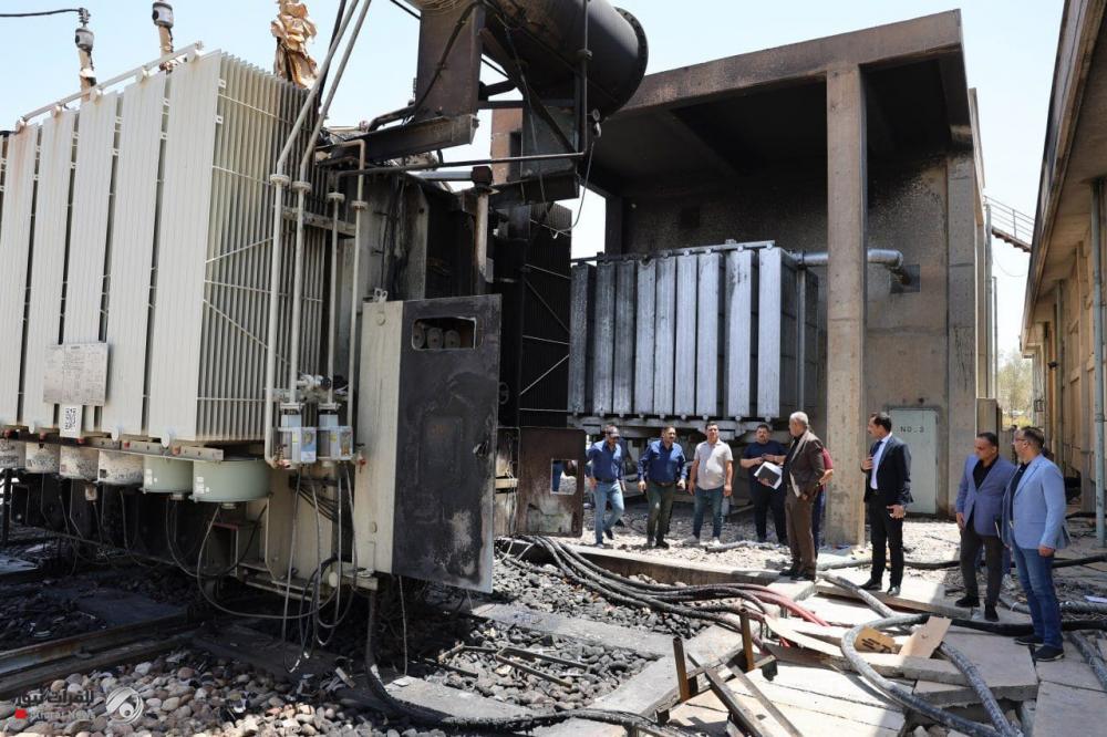 الكهرباء تكشف سبب حريق محطة البكر في البصرة الكهرباء تكشف سبب حريق محطة البكر في البصرة