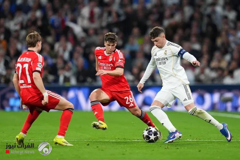 ريال مدريد يقصي بنفيكا ويرافق باريس لدور الـ 16 في أبطال أوروبا