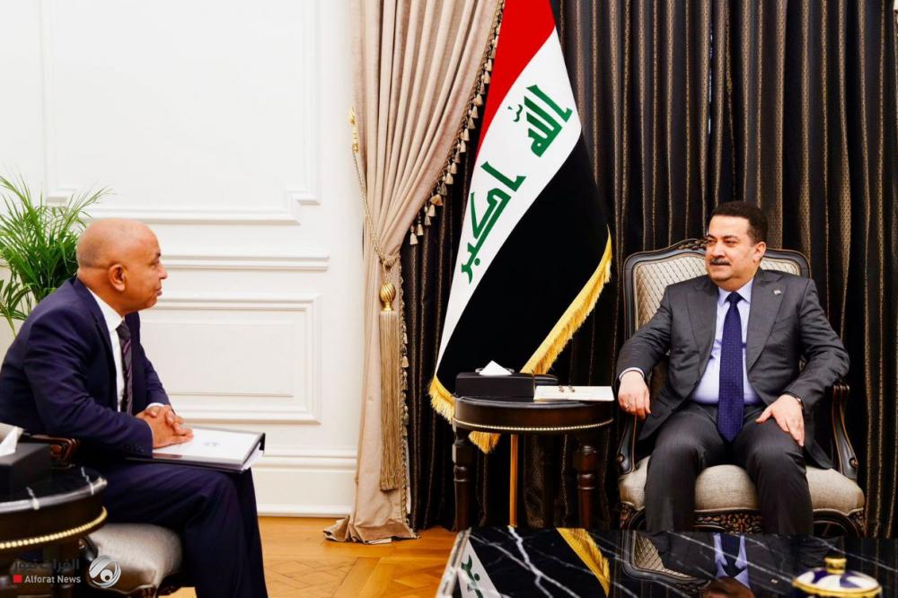 Al-Sudani meets the resident representative of the International Monetary Fund in Iraq