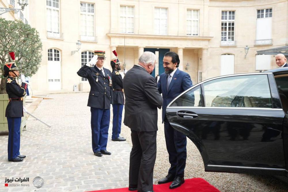 Al-Halbousi meets with the President of the French Senate and discusses with him the current crisis