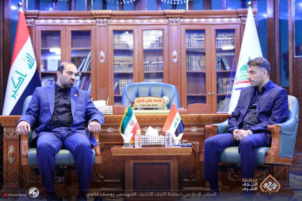 محافظ النجف يبحث تعزيز التعاون مع لجنة زيارة الأربعين في مشهد لخدمة الزائرين