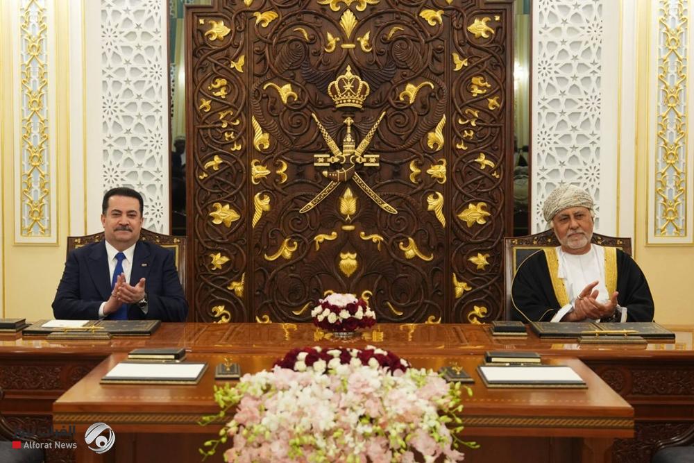 العراق وعمان يوقعان اتفاقيتين و24 مذكرة تفاهم برعاية السوداني وشهاب بن طارق