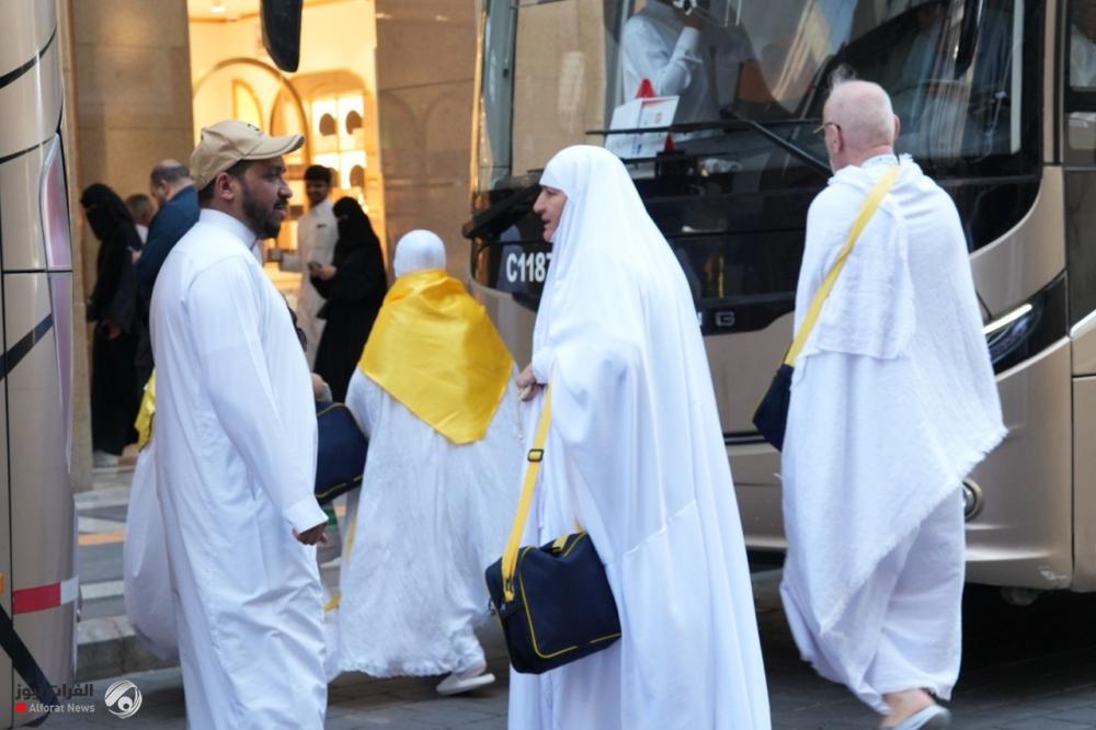 بعثة الحج العراقية تعلن مغادرة الوجبة الأولى للحجاج من المدينة الى مكة