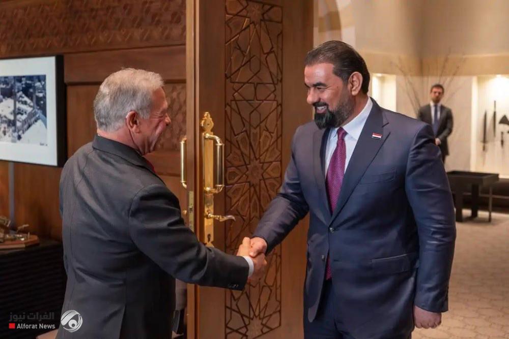 الحلبوسي يلتقي ملك الأردن ويؤكدان أهمية تعزيز العلاقات المتينة بين البلدين