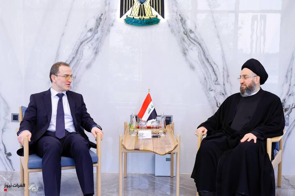 السيد الحكيم للسفير الروسي: أهمية اعتماد الحوار لحل قضايا المنطقة والرجوع إلى الشرعية الدولية