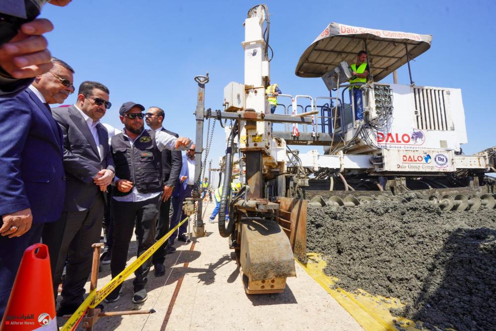 Al-Sudani inspects the development and rehabilitation works at the northern entrance to Baghdad