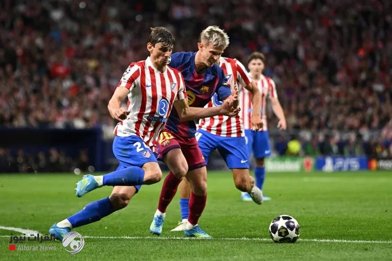 أبطال أوروبا.. أتلتيكو يقصي برشلونة وباريس يطيح بليفربول