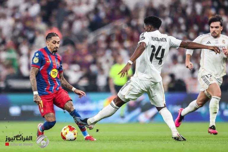 برشلونة يهزم ريال مدريد ويتوج بكأس السوبر للمرة 16
