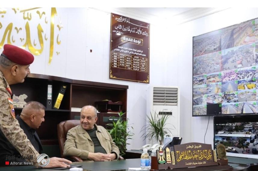 وزيرا الداخلية والدفاع يتابعان سير زيارة الأربعين والتفويج العكسي