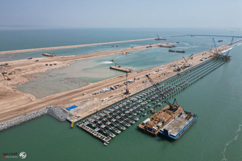 Transportation announces the completion of (60%) of the Al-Faw port project