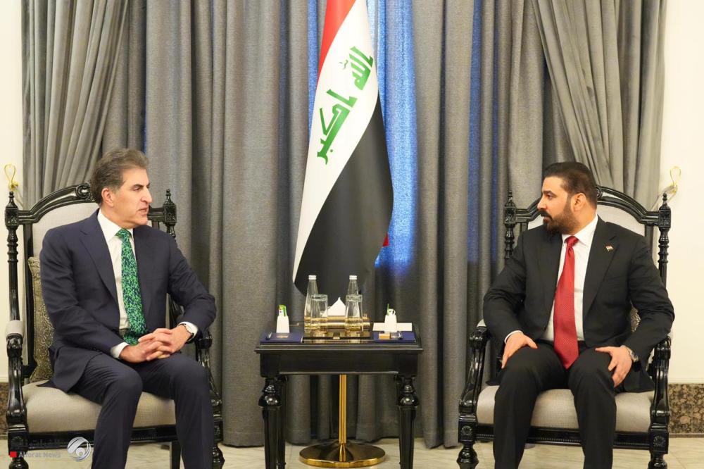 الزيدي وبارزاني يؤكدان أهمية تضافر الجهود لتشكيل حكومة وطنية جامعة