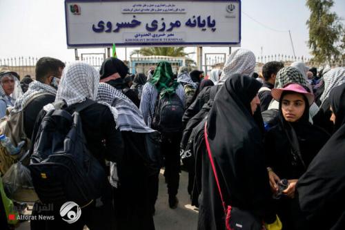 أكثر من 141 ألف زائر عبروا المنافذ الحدودية الإيرانية إلى العراق لزيارة الأربعين