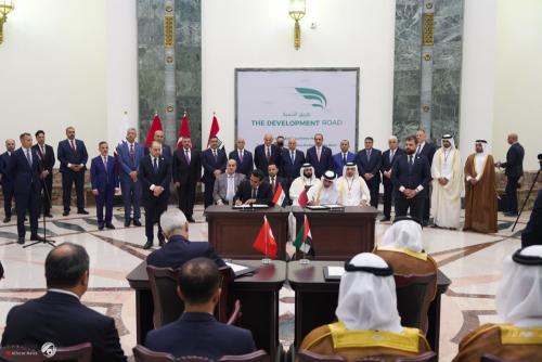 السوداني وأردوغان يرعيان توقيع مذكرة تفاهم رباعي عراقي – تركي – قطري – إماراتي حول طريق التنمية