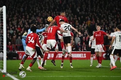 ليفربول يخطف فوزاً قاتلاً من أنياب نوتينجهام فوريست