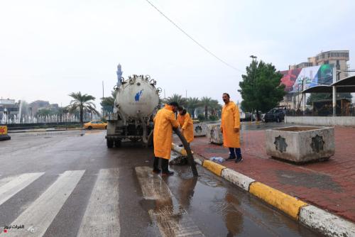 أمانة بغداد تتخذ إجراءات عاجلة لمواجهة الأمطار في المناطق المهددة بالغرق