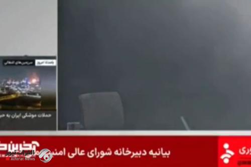 شاهد.. لحظة تعرض مبنى الإذاعة والتلفزيون الإيراني الى هجوم صهيوني