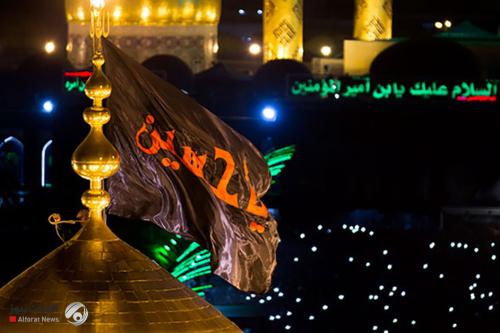 العتبة الحسينية المقدسة تفصل عبر {الفرات نيوز} مراسيم الليلة في استبدال الراية