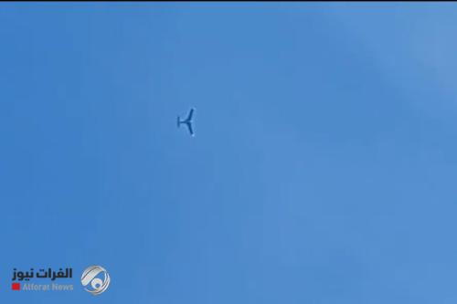 شاهد.. لحظة إسقاط مسيرة انتحارية إسرائيلية في سماء ميناب بإيران