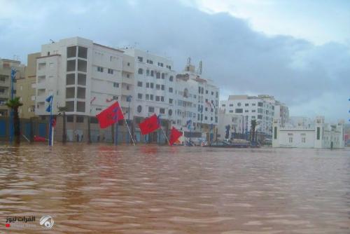 عواصف رعدية وفيضانات تغرق بعض مدن المغرب