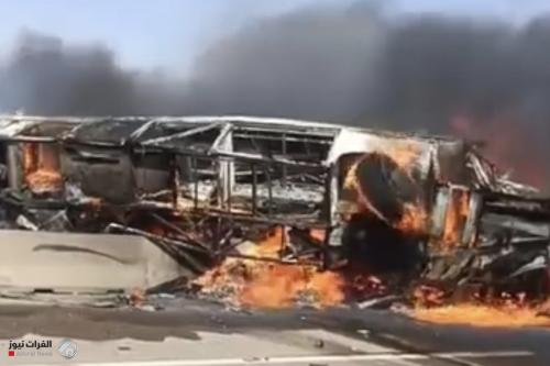 الصحة: وفاة واصابة 40 شخصاً بينهم زوار ايرانيين بحادث جنوب البلاد