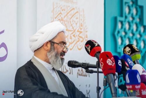 خطيب كربلاء في صلاة العيد: الحرب على ايران ولبنان ظالمة ونصر الله آتٍ لا محالة