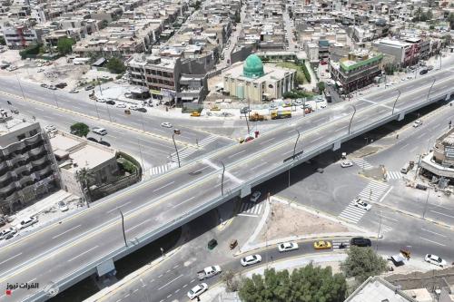 بالصور : وزير الإعمار يفتتح مشروع مجسرات تقاطع محكمة بغداد الجديدة