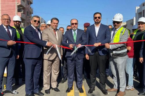 أمين بغداد يفتتح مجسر الشهيد أبو بكر السامرائي {الخضراء}
