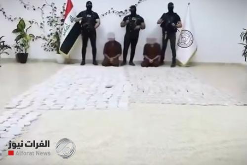 بالفيديو.. المخابرات: إحباط محاولة تهريب شحنة كبيرة من المخدرات عبر الأراضي العراقية